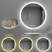 SmartReflect Modern Round LED Dimmable Anti-Fog Frameless Bathroom Vanity Mirror - Sweatfully