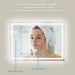 GlareGuard Anti-Fog Bathroom Led Mirror Backlit Illuminated Mirror Touch Switch Dimmable - Sweatfully
