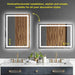 GlareGuard Anti-Fog Bathroom Led Mirror Backlit Illuminated Mirror Touch Switch Dimmable - Sweatfully