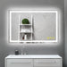 GlareGuard Anti-Fog Bathroom Led Mirror Backlit Illuminated Mirror Touch Switch Dimmable - Sweatfully