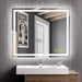 GlareGuard Anti-Fog Bathroom Led Mirror Backlit Illuminated Mirror Touch Switch Dimmable - Sweatfully