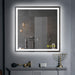 GlareGuard Anti-Fog Bathroom Led Mirror Backlit Illuminated Mirror Touch Switch Dimmable - Sweatfully