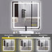 GlareGuard Anti-Fog Bathroom Led Mirror Backlit Illuminated Mirror Touch Switch Dimmable - Sweatfully