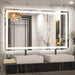 GlareGuard Anti-Fog Bathroom Led Mirror Backlit Illuminated Mirror Touch Switch Dimmable - Sweatfully