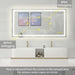 GlareGuard Anti-Fog Bathroom Led Mirror Backlit Illuminated Mirror Touch Switch Dimmable - Sweatfully