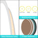 LuminaMirror Oval Frameless LED Anti-Fog Dimmable Bathroom Vanity Mirror - Sweatfully