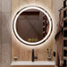 SmartShine Contemporary LED Dimmable Round Anti-Fog Backlit Bathroom Vanity Mirror - Sweatfully