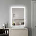 SmartGlow Dimmable LED Frameless Anti-Fog Bathroom Vanity Mirror - Sweatfully