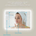 SmartGlow Dimmable LED Frameless Anti-Fog Bathroom Vanity Mirror - Sweatfully