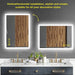 SmartGlow Dimmable LED Frameless Anti-Fog Bathroom Vanity Mirror - Sweatfully