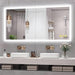SmartGlow Dimmable LED Frameless Anti-Fog Bathroom Vanity Mirror - Sweatfully