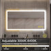 SmartGlow Dimmable LED Frameless Anti-Fog Bathroom Vanity Mirror - Sweatfully
