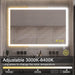 SmartGlow Dimmable LED Frameless Anti-Fog Bathroom Vanity Mirror - Sweatfully