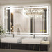 GlareGuard Rectangular Anti-Fog Dimmable Backlit LED Bathroom Vanity Mirror - Sweatfully