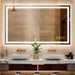 GlareGuard Rectangular Anti-Fog Dimmable Backlit LED Bathroom Vanity Mirror - Sweatfully