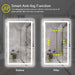 GlareGuard Rectangular Anti-Fog Dimmable Backlit LED Bathroom Vanity Mirror - Sweatfully
