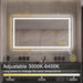 GlareGuard Rectangular Anti-Fog Dimmable Backlit LED Bathroom Vanity Mirror - Sweatfully