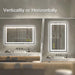 GlareGuard Rectangular Anti-Fog Dimmable Backlit LED Bathroom Vanity Mirror - Sweatfully