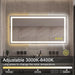 GlareGuard Rectangular Anti-Fog Dimmable Backlit LED Bathroom Vanity Mirror - Sweatfully