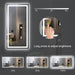 GlareGuard Rectangular Anti-Fog Dimmable Backlit LED Bathroom Vanity Mirror - Sweatfully