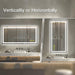 GlareGuard Rectangular Anti-Fog Dimmable Backlit LED Bathroom Vanity Mirror - Sweatfully
