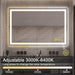 GlareGuard Rectangular Anti-Fog Dimmable Backlit LED Bathroom Vanity Mirror - Sweatfully