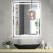GlareGuard Rectangular Anti-Fog Dimmable Backlit LED Bathroom Vanity Mirror - Sweatfully