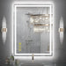 GlareGuard Rectangular Anti-Fog Dimmable Backlit LED Bathroom Vanity Mirror - Sweatfully