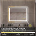 GlareGuard Rectangular Anti-Fog Dimmable Backlit LED Bathroom Vanity Mirror - Sweatfully