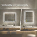 GlareGuard Rectangular Anti-Fog Dimmable Backlit LED Bathroom Vanity Mirror - Sweatfully