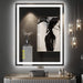 GlareGuard Rectangular Anti-Fog Dimmable Backlit LED Bathroom Vanity Mirror - Sweatfully