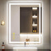 GlareGuard Rectangular Anti-Fog Dimmable Backlit LED Bathroom Vanity Mirror - Sweatfully