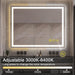 GlareGuard Rectangular Anti-Fog Dimmable Backlit LED Bathroom Vanity Mirror - Sweatfully