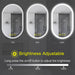 BrightView Oval Frameless LED Anti-Fog Dimmable Bathroom Vanity Mirror - Sweatfully