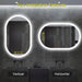 BrightView Oval Frameless LED Anti-Fog Dimmable Bathroom Vanity Mirror - Sweatfully