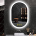 BrightView Oval Frameless LED Anti-Fog Dimmable Bathroom Vanity Mirror - Sweatfully