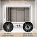 GlareGuard Anti-Fog Bathroom Dimmable Led Mirror Backlit Illuminated Mirror Touch Switch - Sweatfully