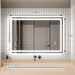 GlareGuard Anti-Fog Bathroom Dimmable Led Mirror Backlit Illuminated Mirror Touch Switch - Sweatfully