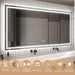 GlareGuard Anti-Fog Bathroom Dimmable Led Mirror Backlit Illuminated Mirror Touch Switch - Sweatfully