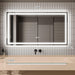 GlareGuard Anti-Fog Bathroom Dimmable Led Mirror Backlit Illuminated Mirror Touch Switch - Sweatfully