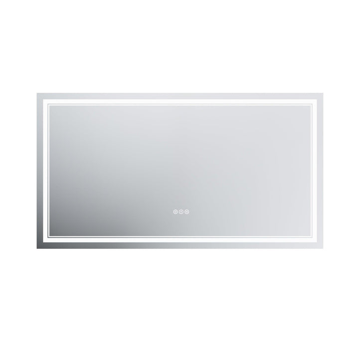 GlareGuard Anti-Fog Bathroom Dimmable Led Mirror Backlit Illuminated Mirror Touch Switch - Sweatfully