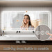 GlareGuard Anti-Fog Bathroom Dimmable Led Mirror Backlit Illuminated Mirror Touch Switch - Sweatfully