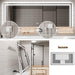 GlareGuard Anti-Fog Bathroom Dimmable Led Mirror Backlit Illuminated Mirror Touch Switch - Sweatfully