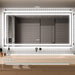 GlareGuard Anti-Fog Bathroom Dimmable Led Mirror Backlit Illuminated Mirror Touch Switch - Sweatfully