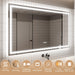 GlareGuard Anti-Fog Bathroom Dimmable Led Mirror Backlit Illuminated Mirror Touch Switch - Sweatfully
