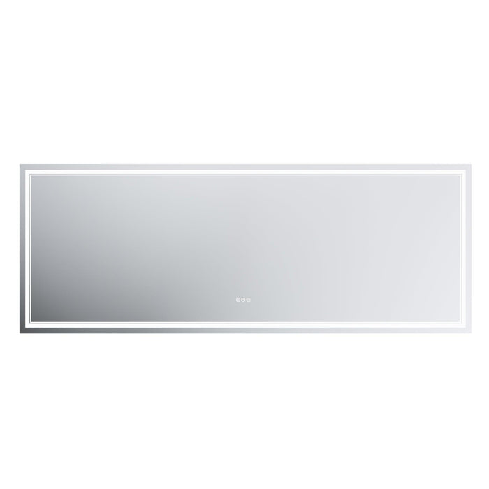 GlareGuard Anti-Fog Bathroom Dimmable Led Mirror Backlit Illuminated Mirror Touch Switch - Sweatfully