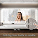 GlareGuard Anti-Fog Bathroom Dimmable Led Mirror Backlit Illuminated Mirror Touch Switch - Sweatfully