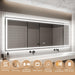 GlareGuard Anti-Fog Bathroom Dimmable Led Mirror Backlit Illuminated Mirror Touch Switch - Sweatfully