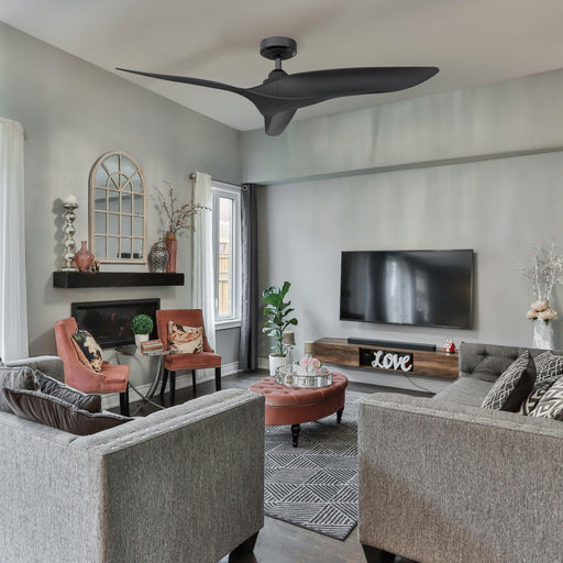 52" Punjab Industrial DC Motor Downrod Mount Reversible Ceiling Fan with Remote Control - Sweatfully