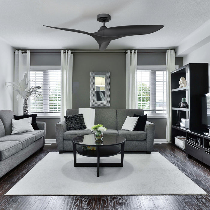 52" Punjab Industrial DC Motor Downrod Mount Reversible Ceiling Fan with Remote Control - Sweatfully